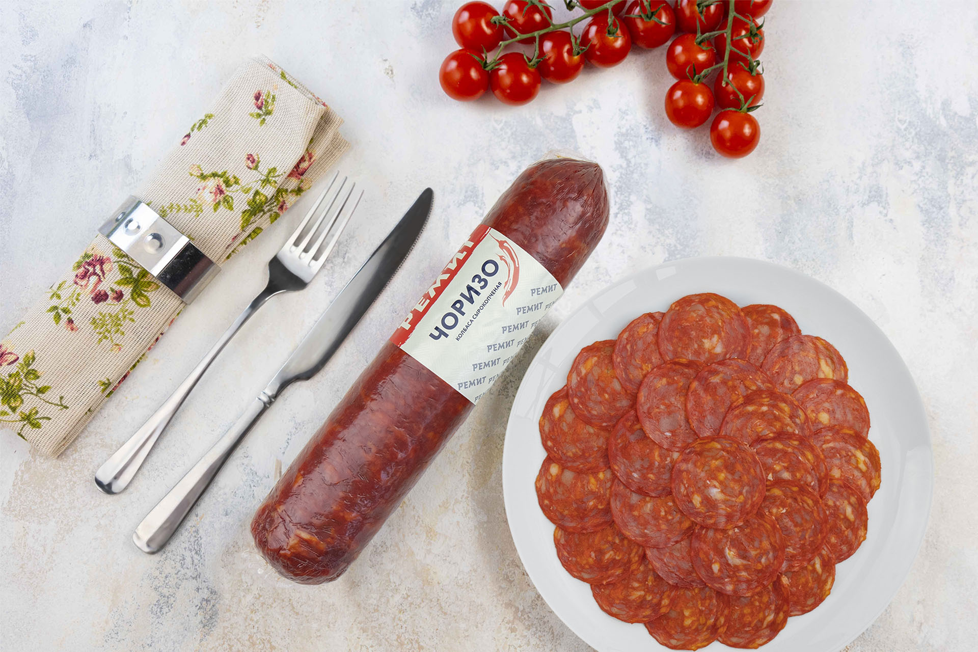 Колбаса сырокопченая Чоризо