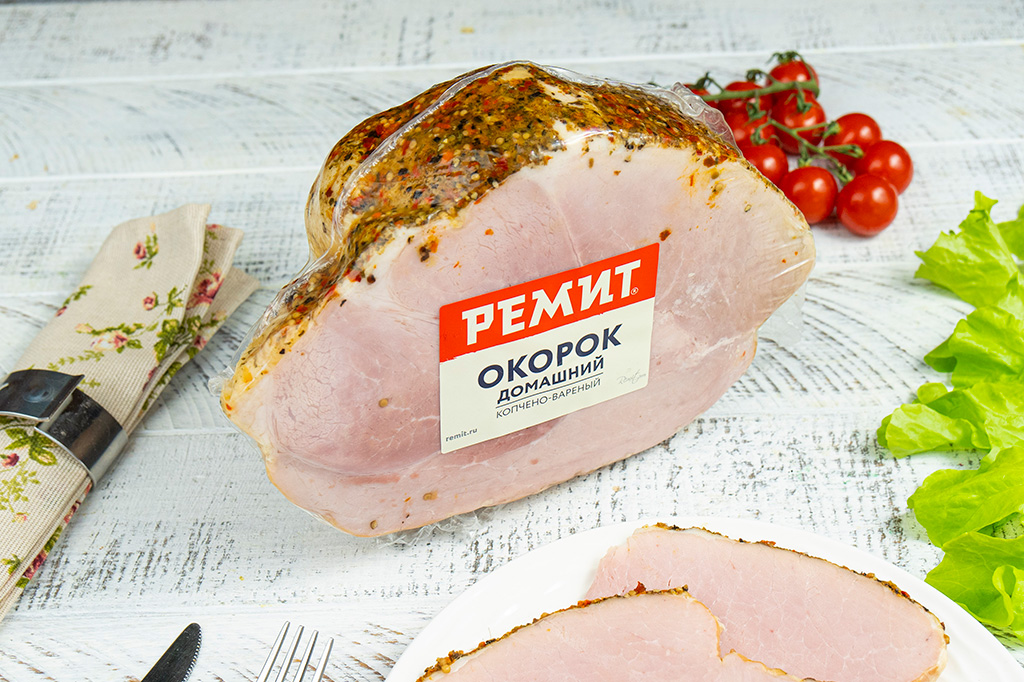 Окорок Домашний копчено-вареный