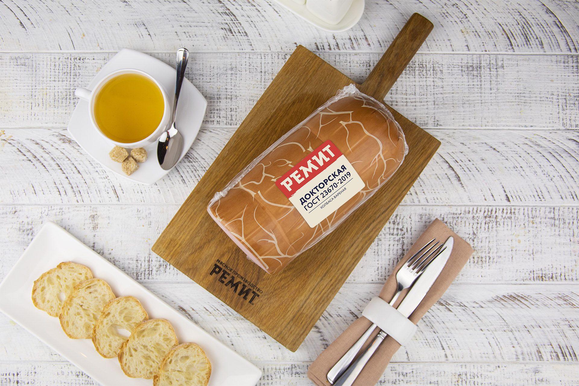 Колбаса вареная Докторская ГОСТ 1/2 батона