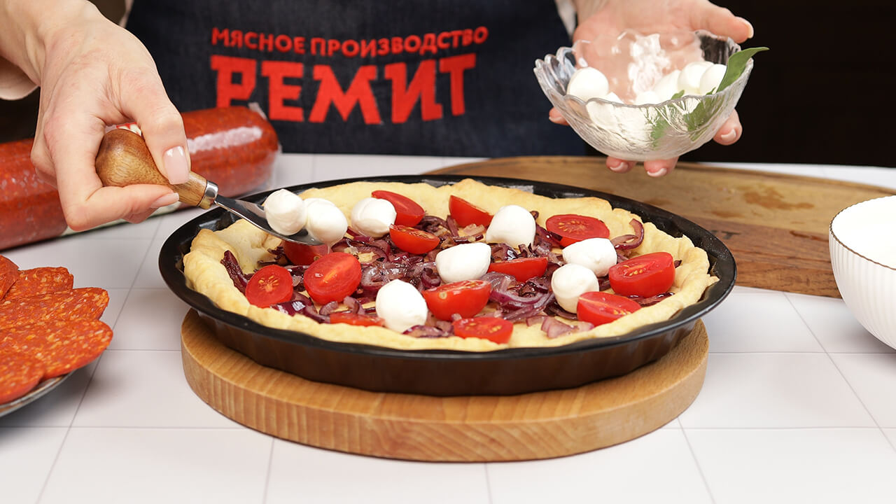 Готовим вкусный киш с колбасой Пепперони РЕМИТ - рецепт от Ремит